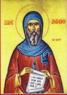 Icon of Anthony the Egyptian Monk